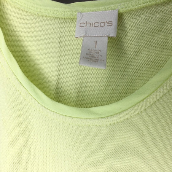 Chico’s • Lime Green 90’s Tank Top - Picture 4 of 4